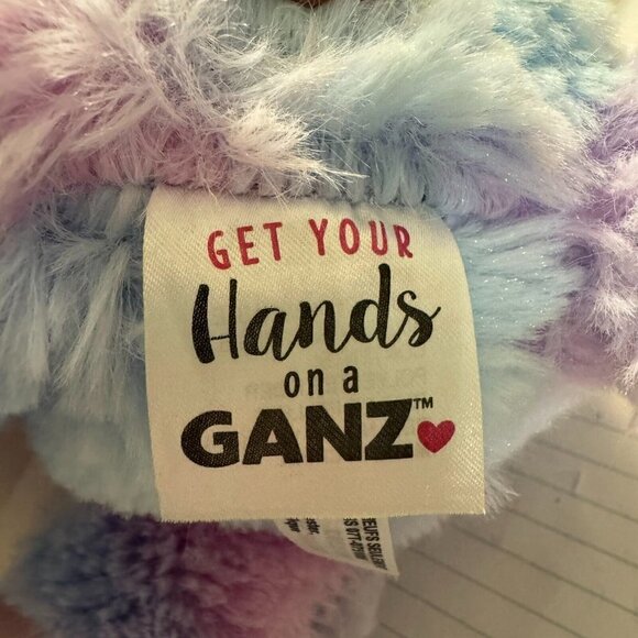 Ganz Sugar Swirl Color Dye Pink Purple Llama Stuffed Plush Animal Toy - Picture 10 of 11